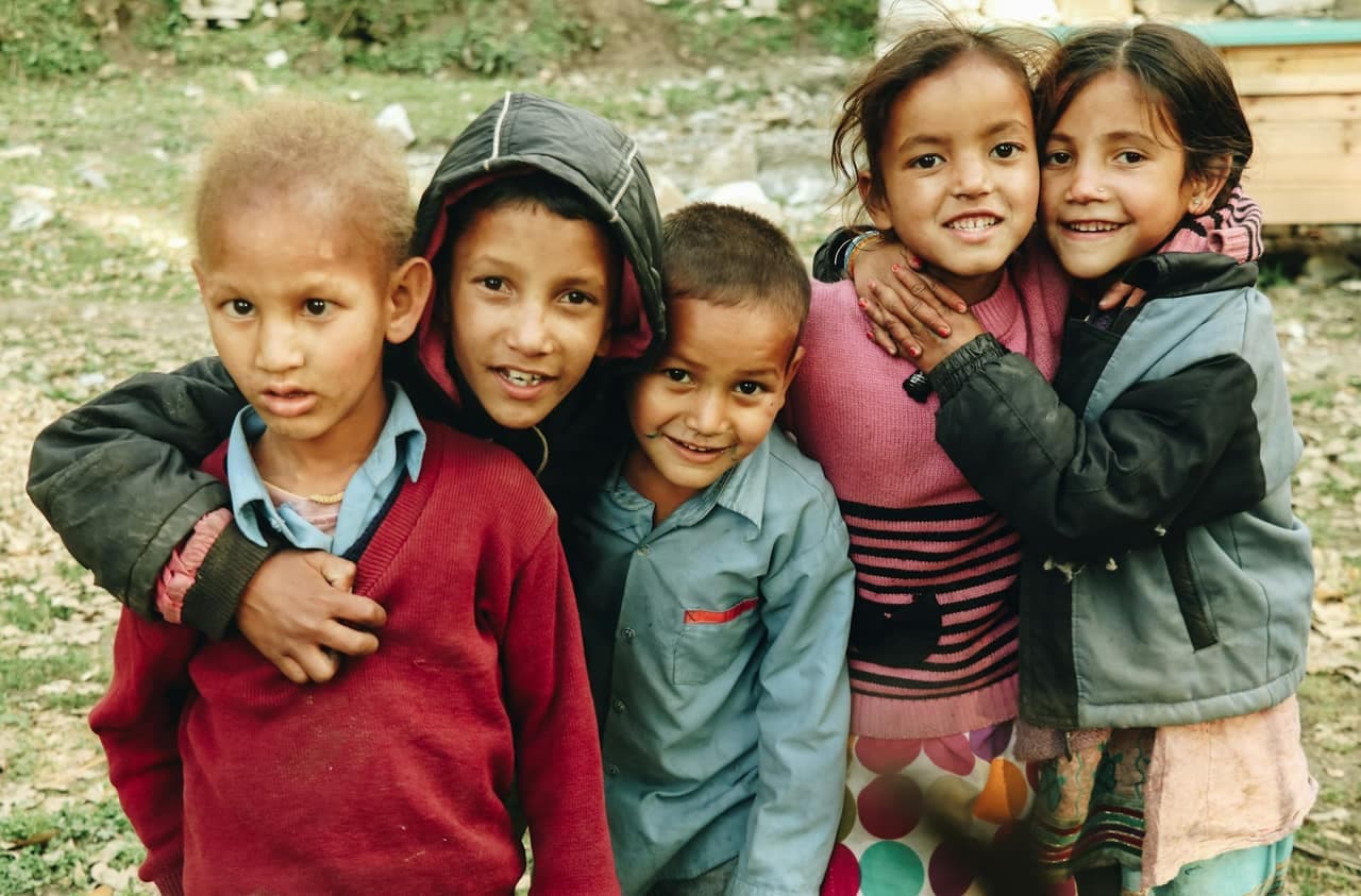 Children smiling together
